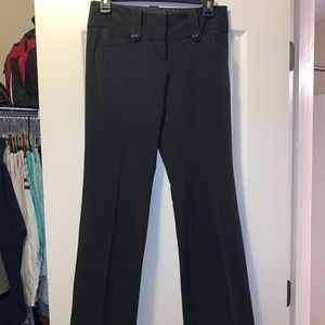 Pinstriped dress pants